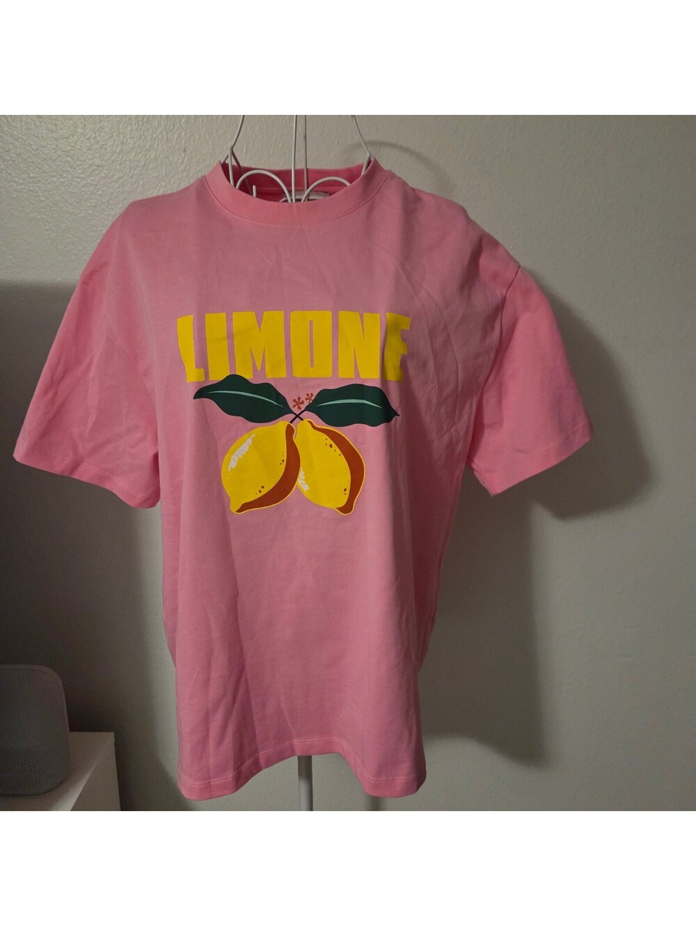 MINKPINK Pink Limone Graphic T-Shirt Oversized XS
